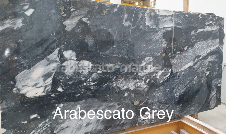 Arabescato Grey marble slabs