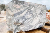 Arabescato marble block