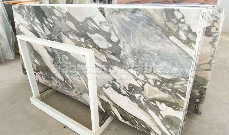 Arabescato Silver marble slabs
