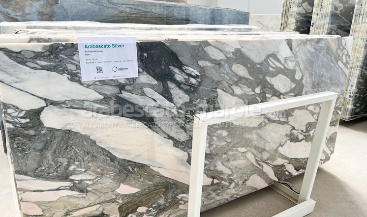 Arabescato Silver marble slabs